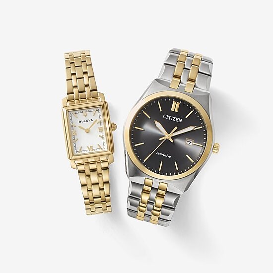 Citizen Corso Mens Two Tone Stainless Steel Bracelet Watch Bm7334