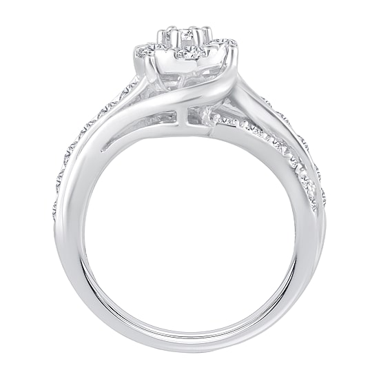Womens 2 CT. T.W. Natural White Diamond 10K Gold Round Engagement Ring