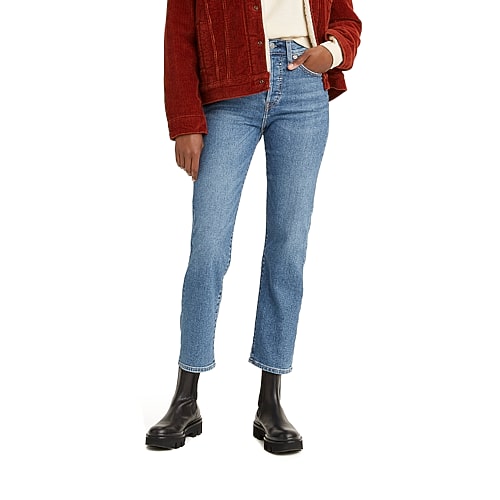 Levi 's Womens High Rise Wedgie Straight Jean In Blue