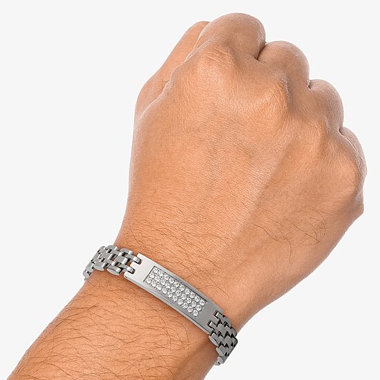 Shaquille O'Neal XLG™ Mens Stainless Steel 9 Inch Link Chain Bracelet