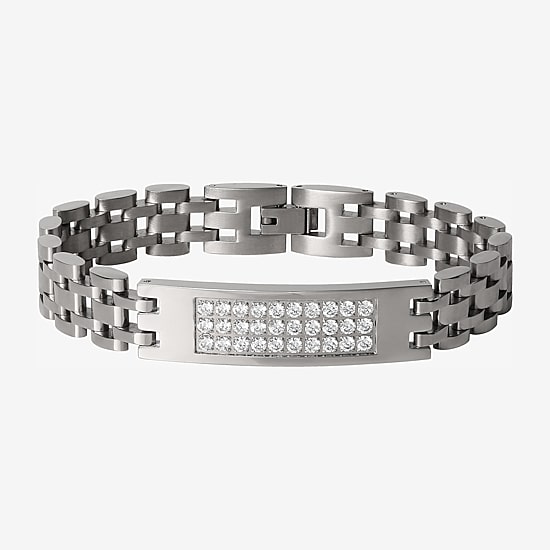 Shaquille O'Neal XLG™ Mens Stainless Steel 9 Inch Link Chain Bracelet