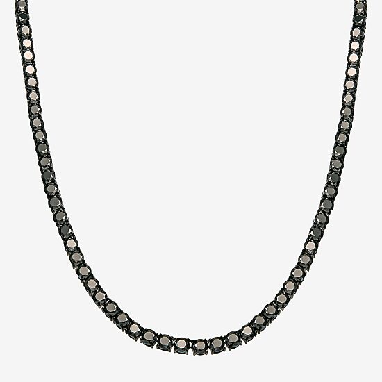 Shaquille O'Neal XLG™ Mens Black Cubic Zirconia Stainless Steel 22 Inch Tennis Necklace