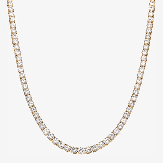 Shaquille O'Neal XLG™ Mens Cubic Zirconia Stainless Steel 22 Inch Tennis Necklace