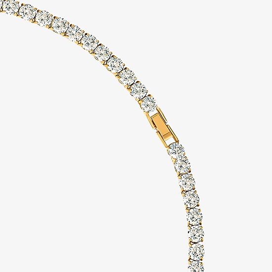 Shaquille O'Neal XLG™ Mens Cubic Zirconia Stainless Steel 22 Inch Tennis Necklace