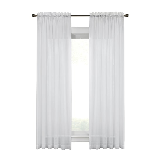 Habitat Cote D'Azure Rod Pocket Sheer Single Curtain Panel