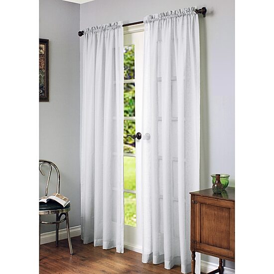 Habitat Cote D'Azure Rod Pocket Sheer Single Curtain Panel