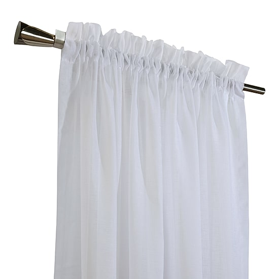 Habitat Cote D'Azure Rod Pocket Sheer Single Curtain Panel