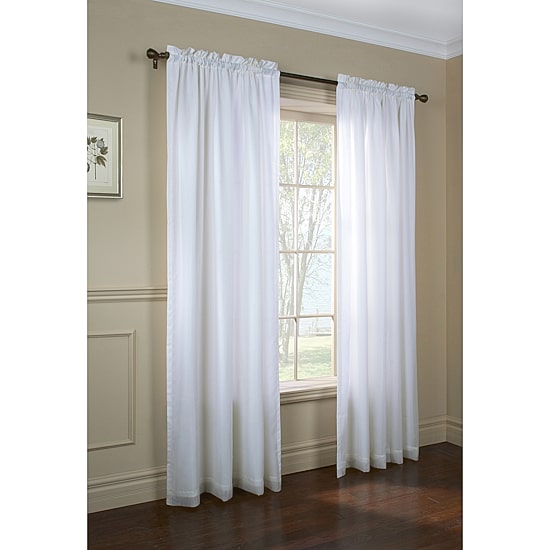 THERMAVOILE™ Rhapsody Lined Rod Pocket Energy Saving Light-Filtering Single Curtain Panel