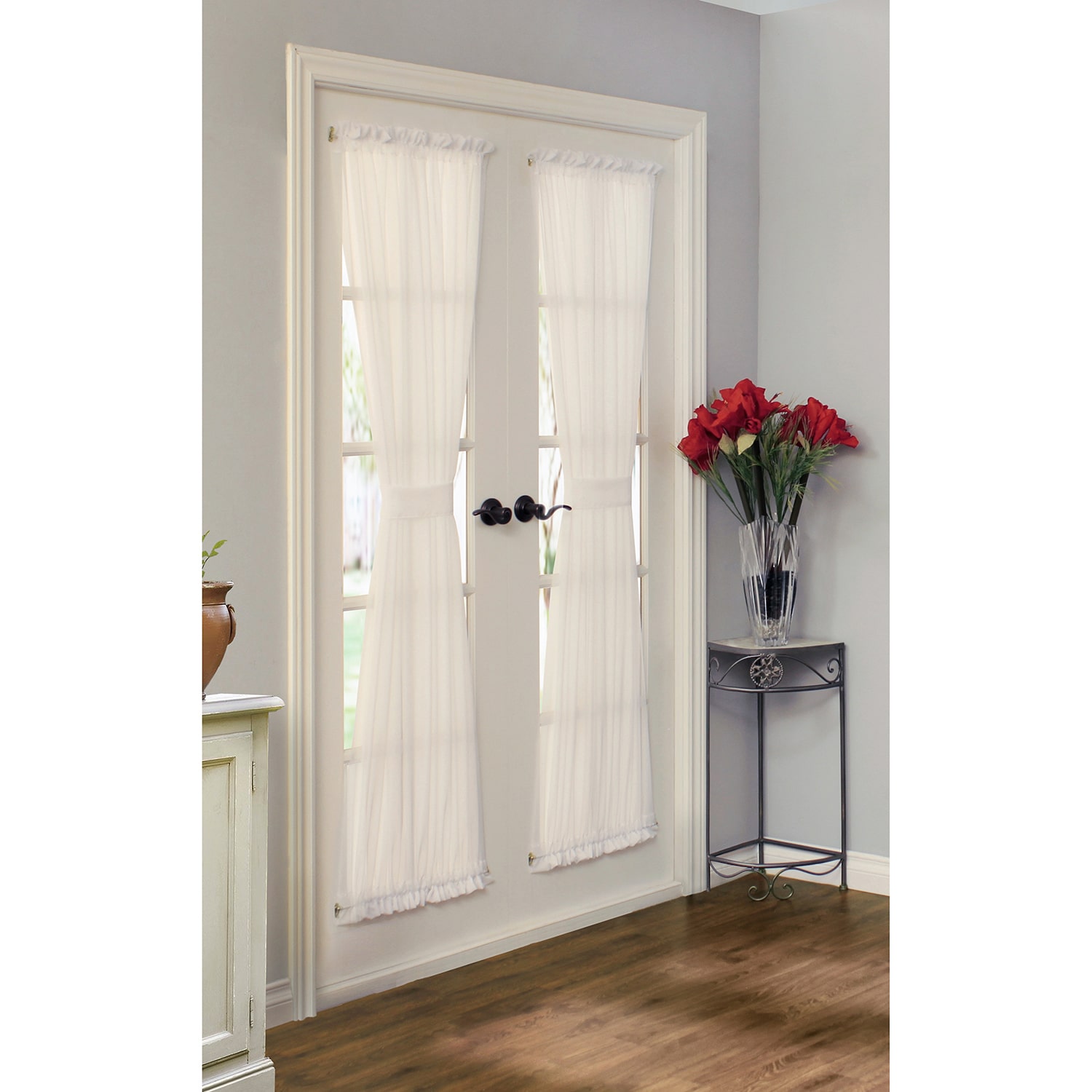 THERMAVOILE™ Rhapsody Lined Light-Filtering Rod Pocket Single Door Panel Curtain