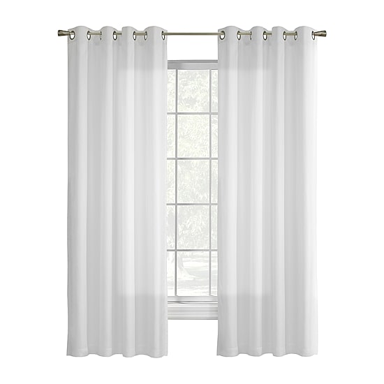 THERMAVOILE™ Rhapsody Lined Grommet Top Energy Saving Light-Filtering Single Curtain Panel
