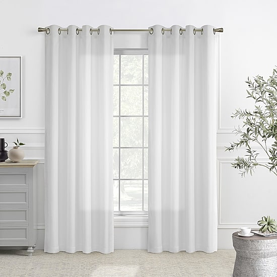 THERMAVOILE™ Rhapsody Lined Grommet Top Energy Saving Light-Filtering Single Curtain Panel