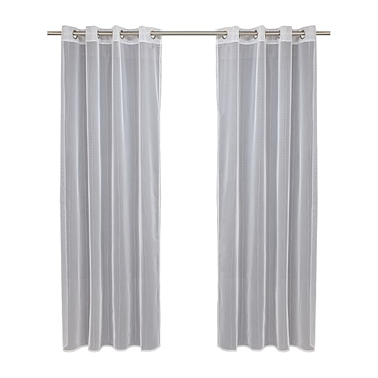 Outdoor Decor No Se'Em Grommet Top Sheer Single Outdoor Curtain Panel