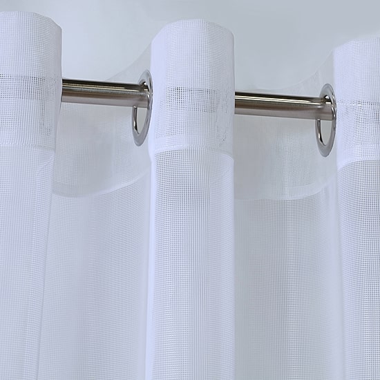 Outdoor Decor No Se'Em Grommet Top Sheer Single Outdoor Curtain Panel