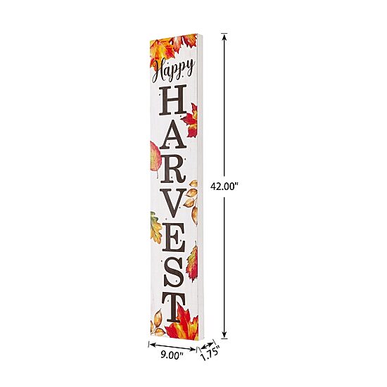 Glitzhome Fall Lighted Wooden Porch Sign