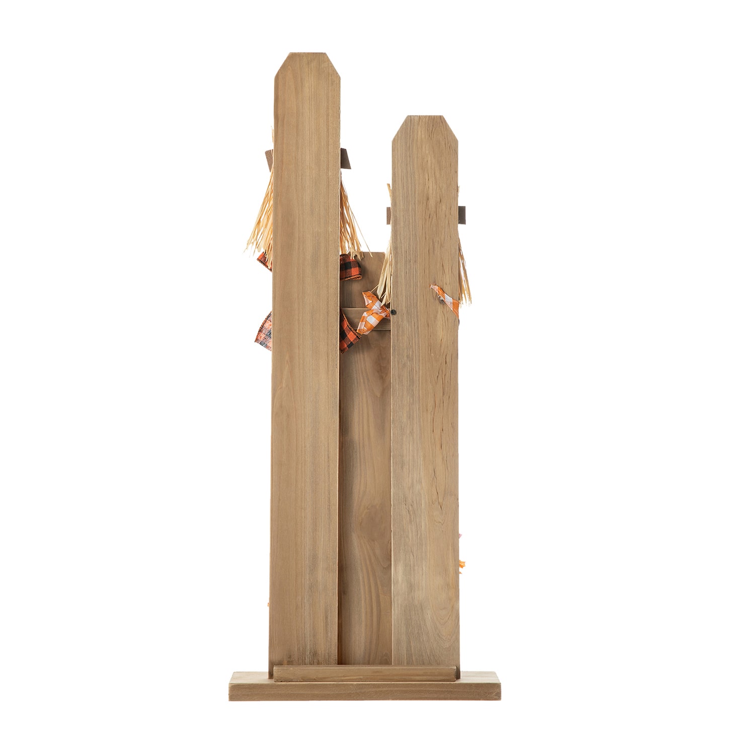 Glitzhome Lighted Wooden Scarecrow Decor Thanksgiving Porch Sign