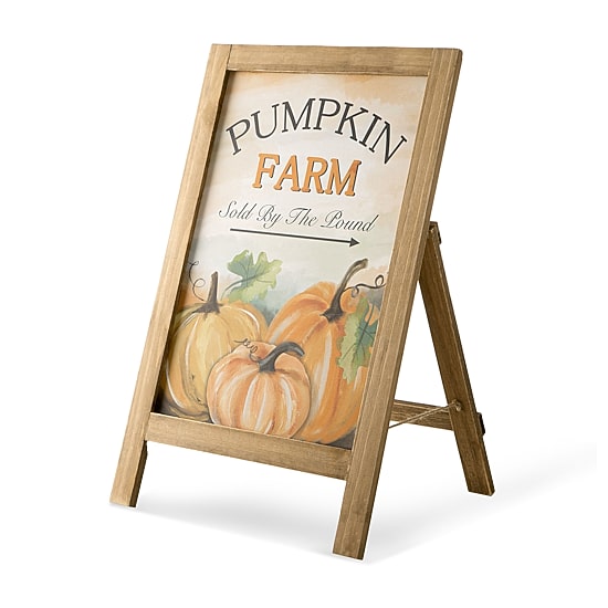 Glitzhome Fall Wooden Porch Sign