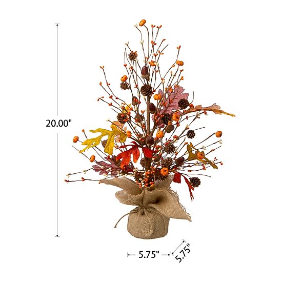 Glitzhome Harvest Tree Tabletop Decor