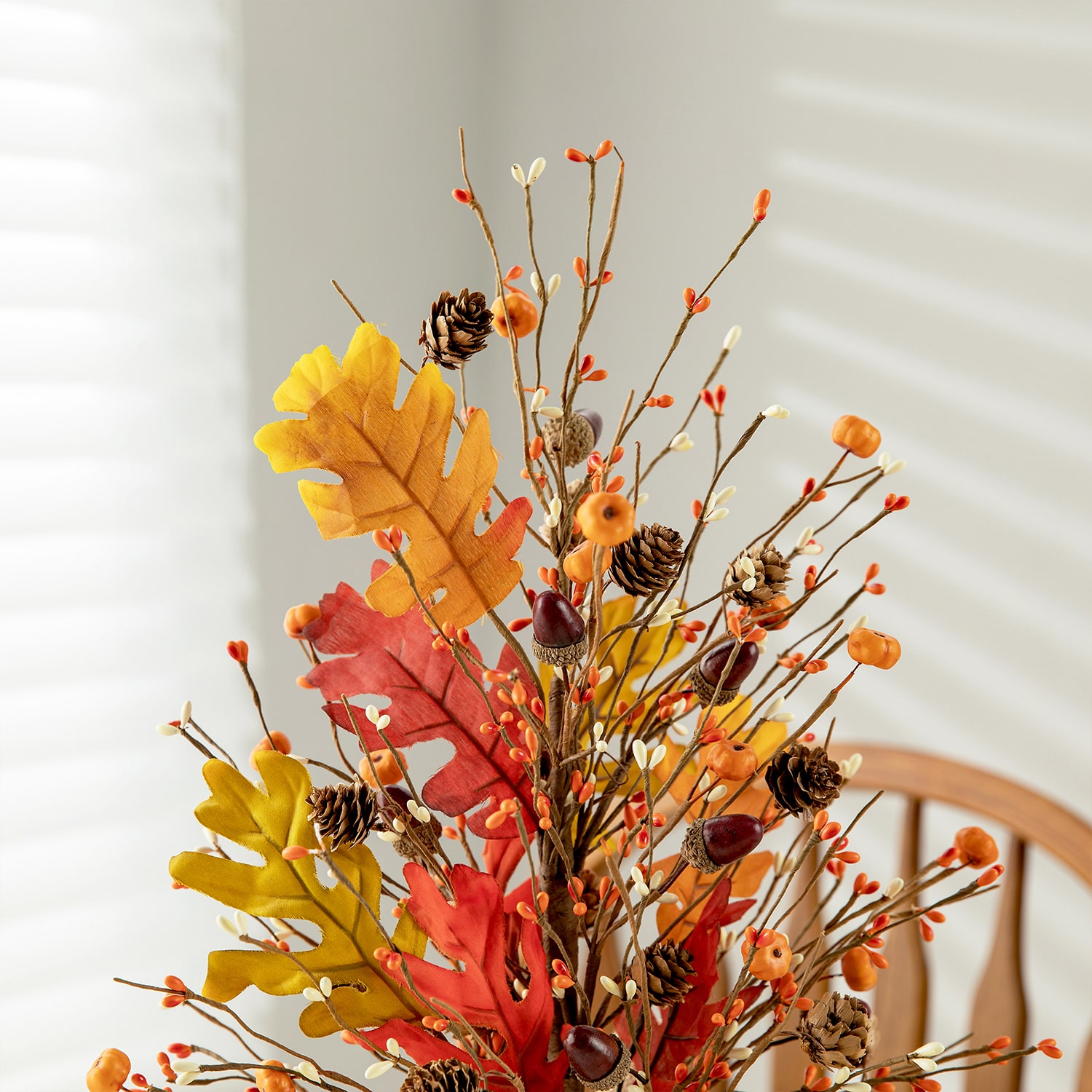 Glitzhome Harvest Tree Thanksgiving Tabletop Decor