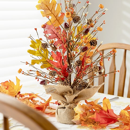 Glitzhome Harvest Tree Tabletop Decor
