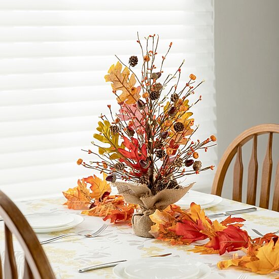 Glitzhome Harvest Tree Tabletop Decor