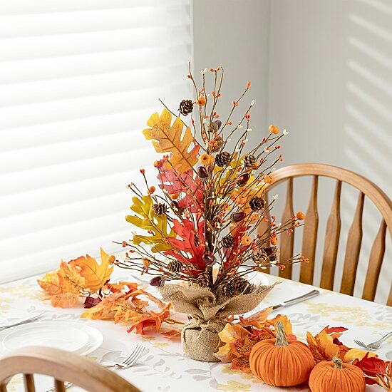 Glitzhome Harvest Tree Tabletop Decor