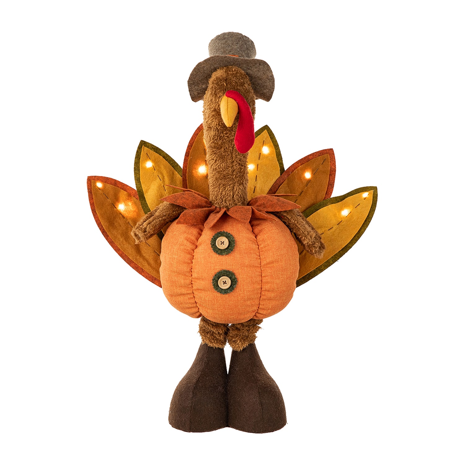 Glitzhome Fabric Turkey Standing Decor Porch Sign