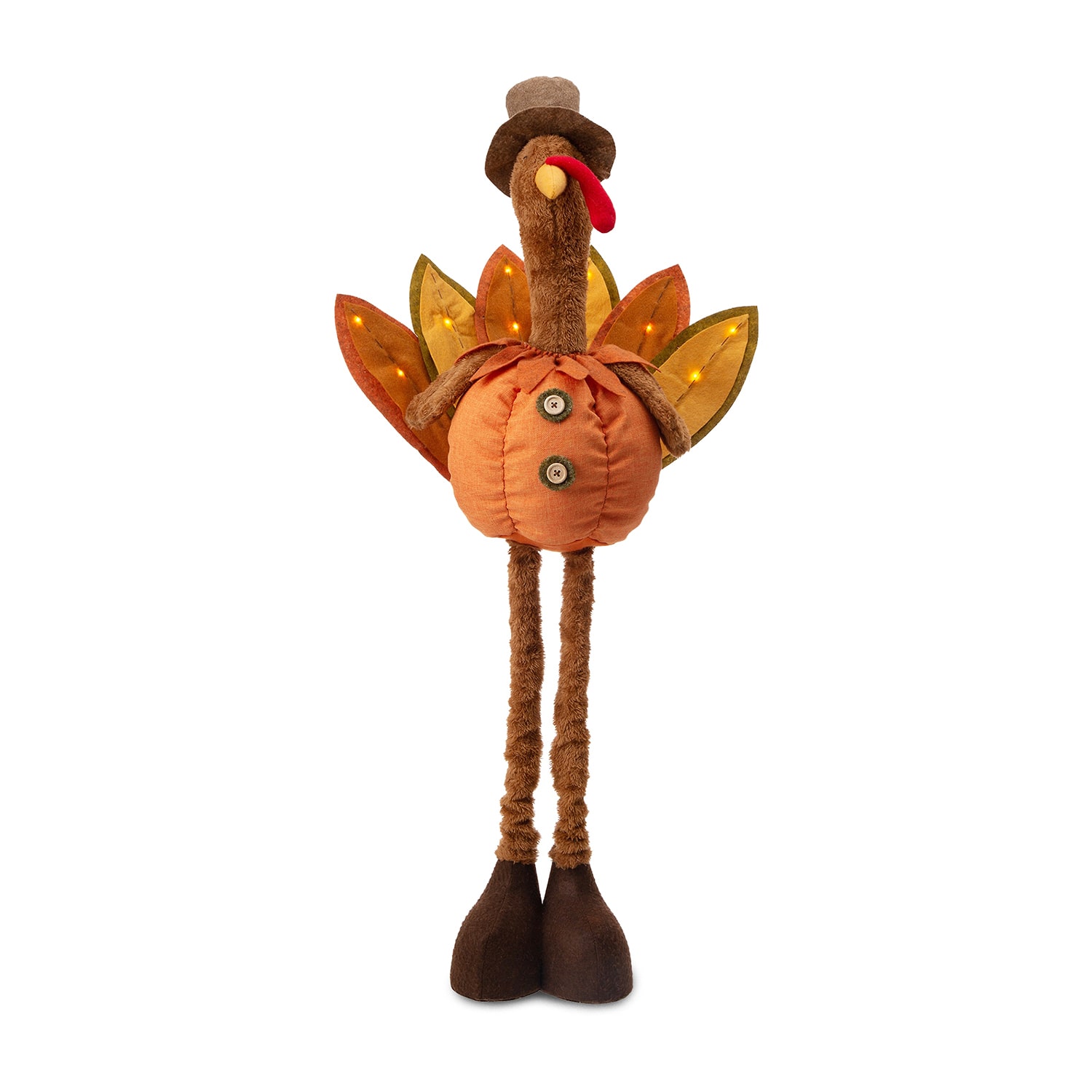 Glitzhome Fabric Turkey Standing Decor Porch Sign