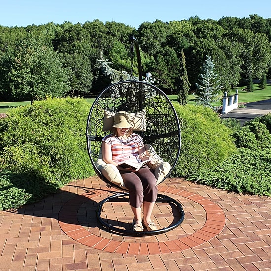 Jackson Outdoor Hanging Egg Chair Chair with Stand