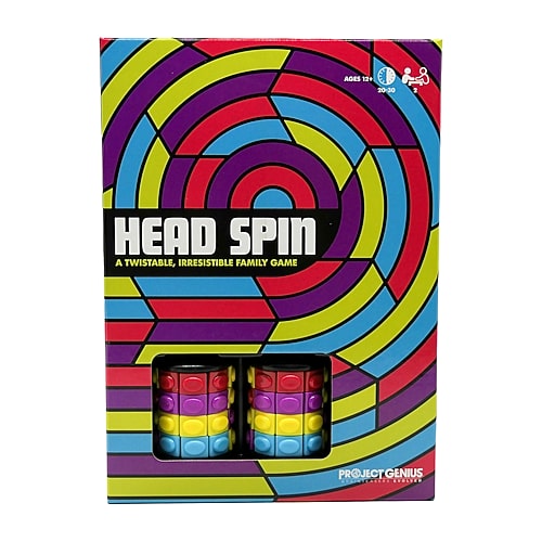 Project Genius Head Spin Family Two-Player Fidget-Spinner Game - Multi