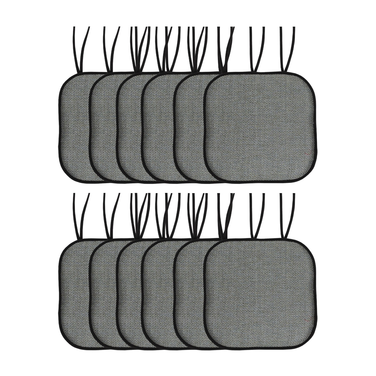 Sweet Home Collection™ Cameron Memory Foam No Slip Back 16" x Chair Pad Cushion with Ties