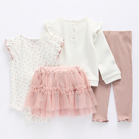 Little Lass Baby Girls Knit 5-pc. Pant Set