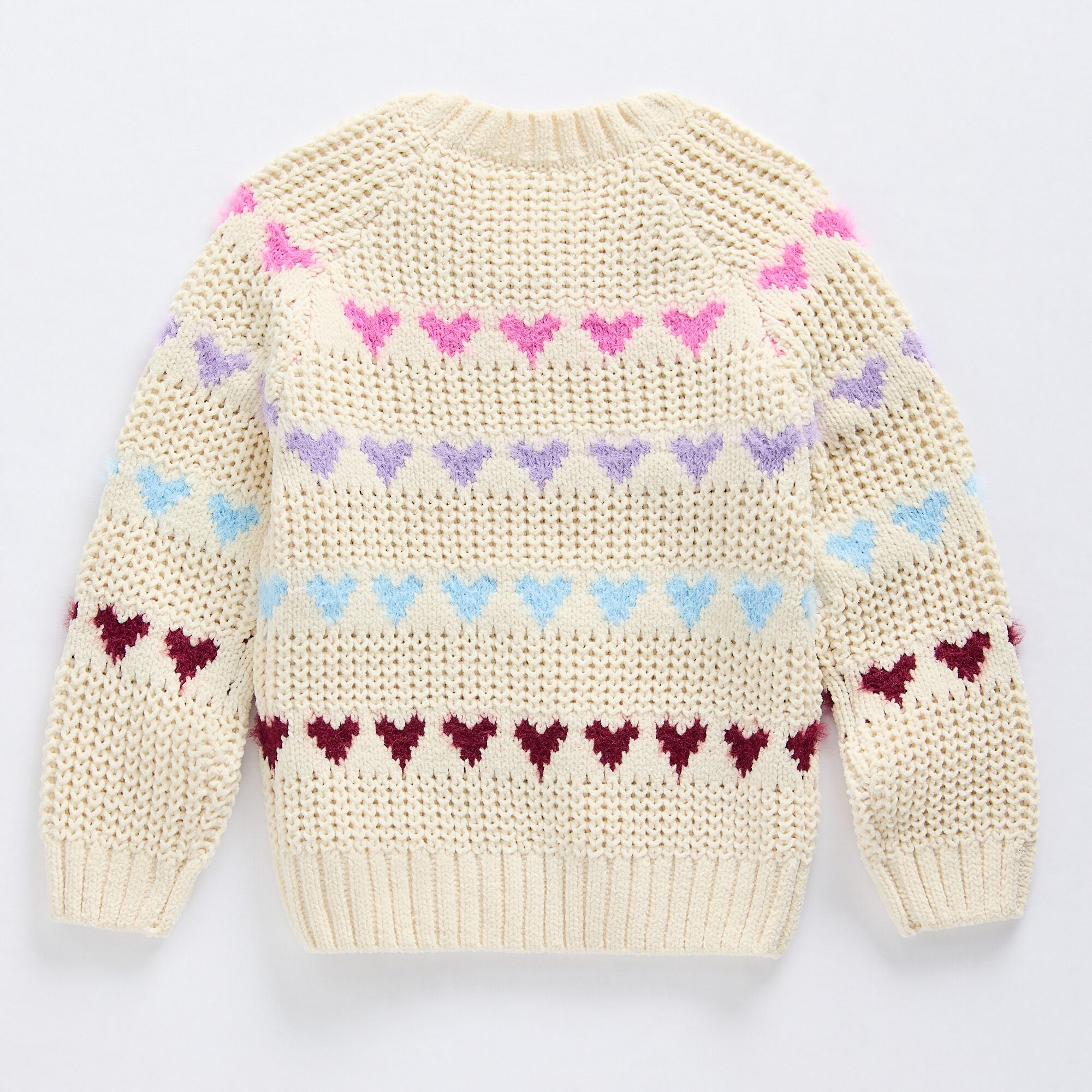 Okie Dokie Toddler & Little Girls Round Neck Long Sleeve Pullover Sweater