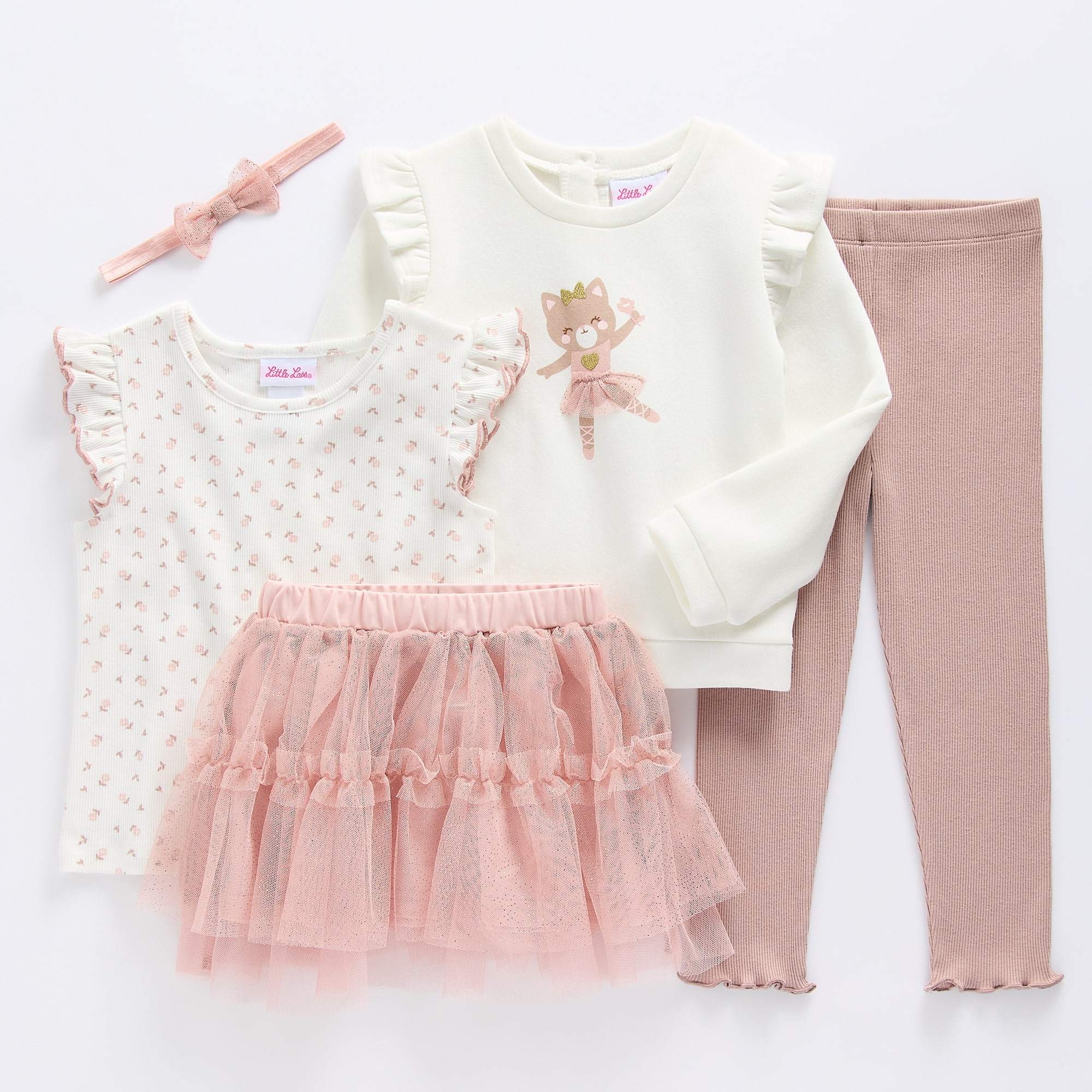Little Lass Toddler Girls 4-pc. Pant Set
