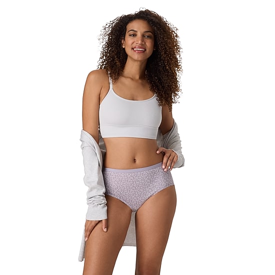 Hanes Ultimate® 6+1 Bonus Pack Breathable Cotton Brief Panties Underwear 40H7CC
