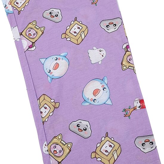 Little & Big Kid Girls Lankybox Crew Neck Short Sleeve 2-pc. Pajama Set