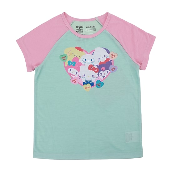 Little & Big Kid Girls Hello Kitty Crew Neck Short Sleeve 3-pc. Pajama Set