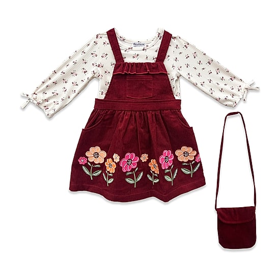 Blueberi Boulevard Toddler Girls Embroidered 2-pc. Dress Set