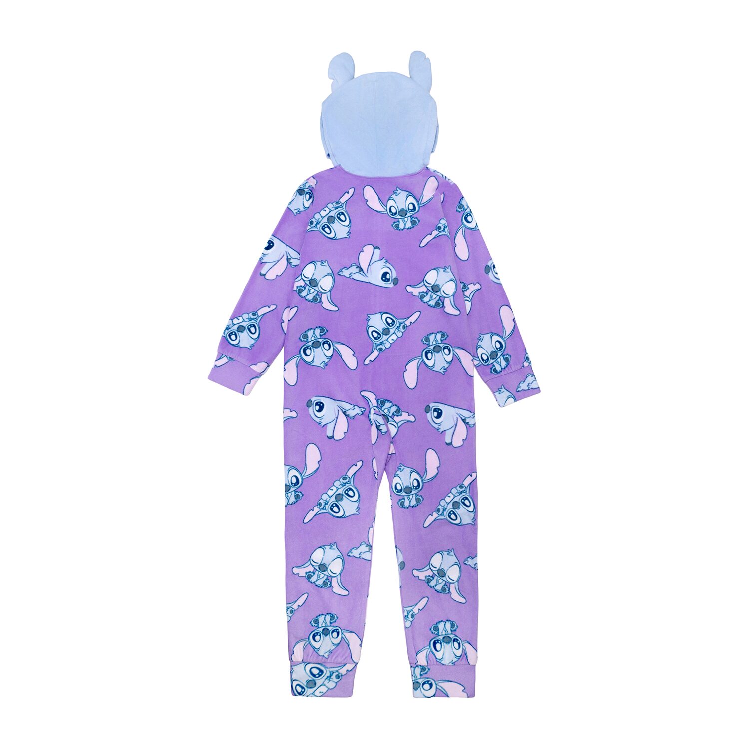Disney Collection Girls Lilo & Stitch Microfleece Crew Neck Long Sleeve 1 Pair Big One Piece Pajama