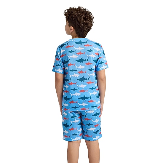 Little & Big Kid Boys Crew Neck Short Sleeve 4-pc. Pajama Set