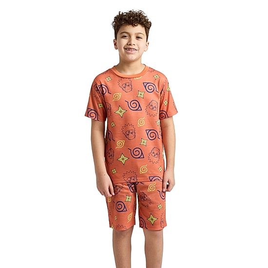 Little & Big Kid Boys Naruto Crew Neck Short Sleeve 4-pc. Pajama Set