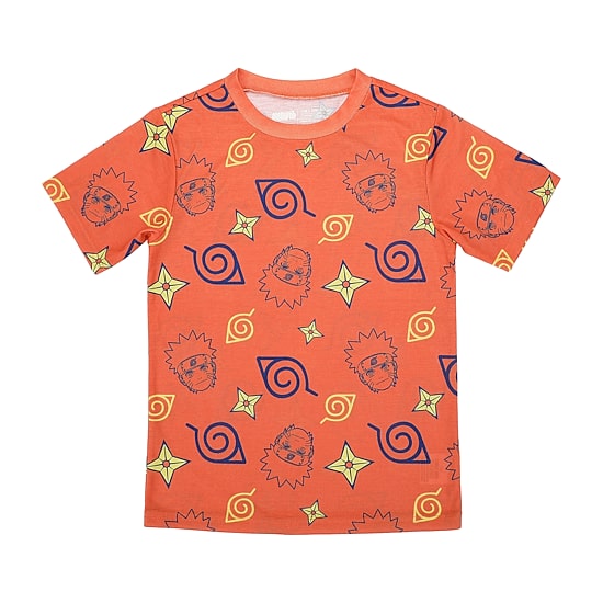 Little & Big Kid Boys Naruto Crew Neck Short Sleeve 4-pc. Pajama Set