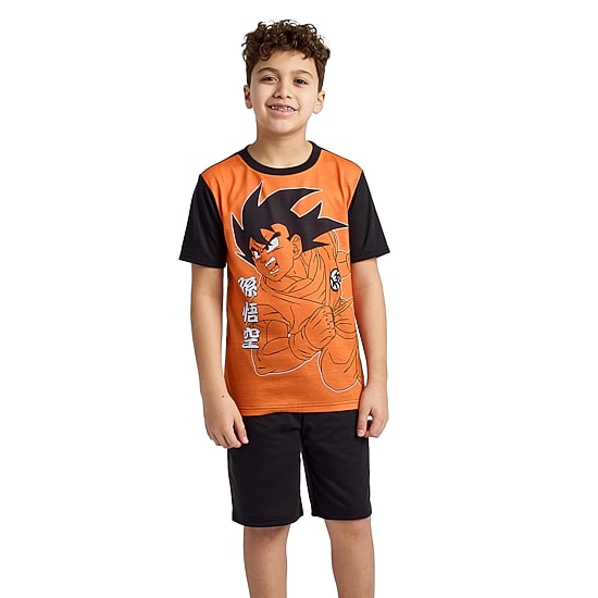 Little & Big Kid Boys Dragon Ball Z Crew Neck Short Sleeve 4-pc. Pajama Set