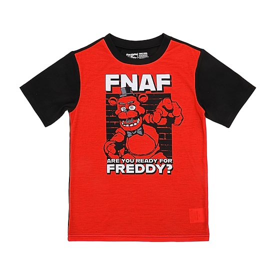 Little & Big Kid Boys Five Nights at Freddys Crew Neck Short Sleeve 4-pc. Pajama Set