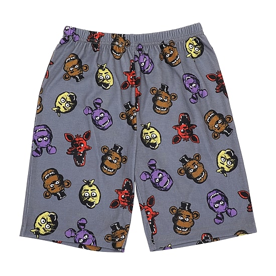 Little & Big Kid Boys Five Nights at Freddys Crew Neck Short Sleeve 4-pc. Pajama Set