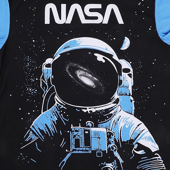 Little & Big Kid Boys NASA Crew Neck Short Sleeve 4-pc. Pajama Set