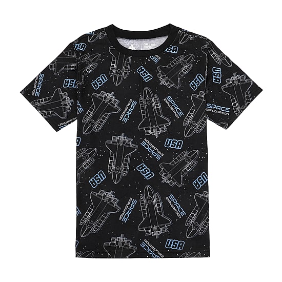Little & Big Kid Boys NASA Crew Neck Short Sleeve 4-pc. Pajama Set