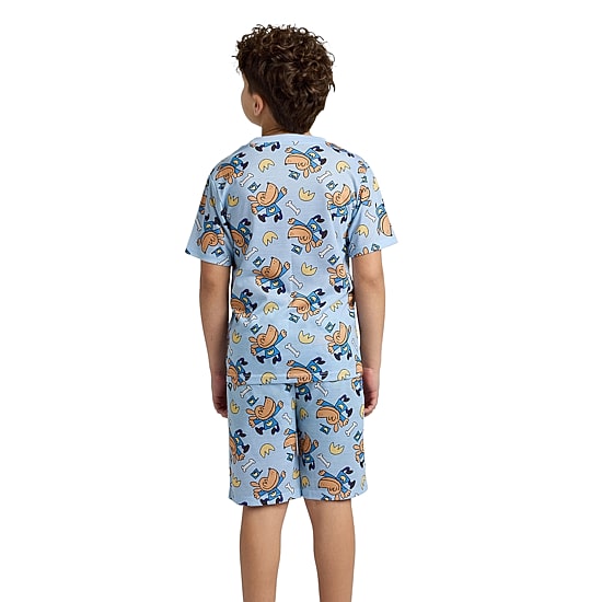 Little & Big Kid Boys Crew Neck Short Sleeve 4-pc. Pajama Set