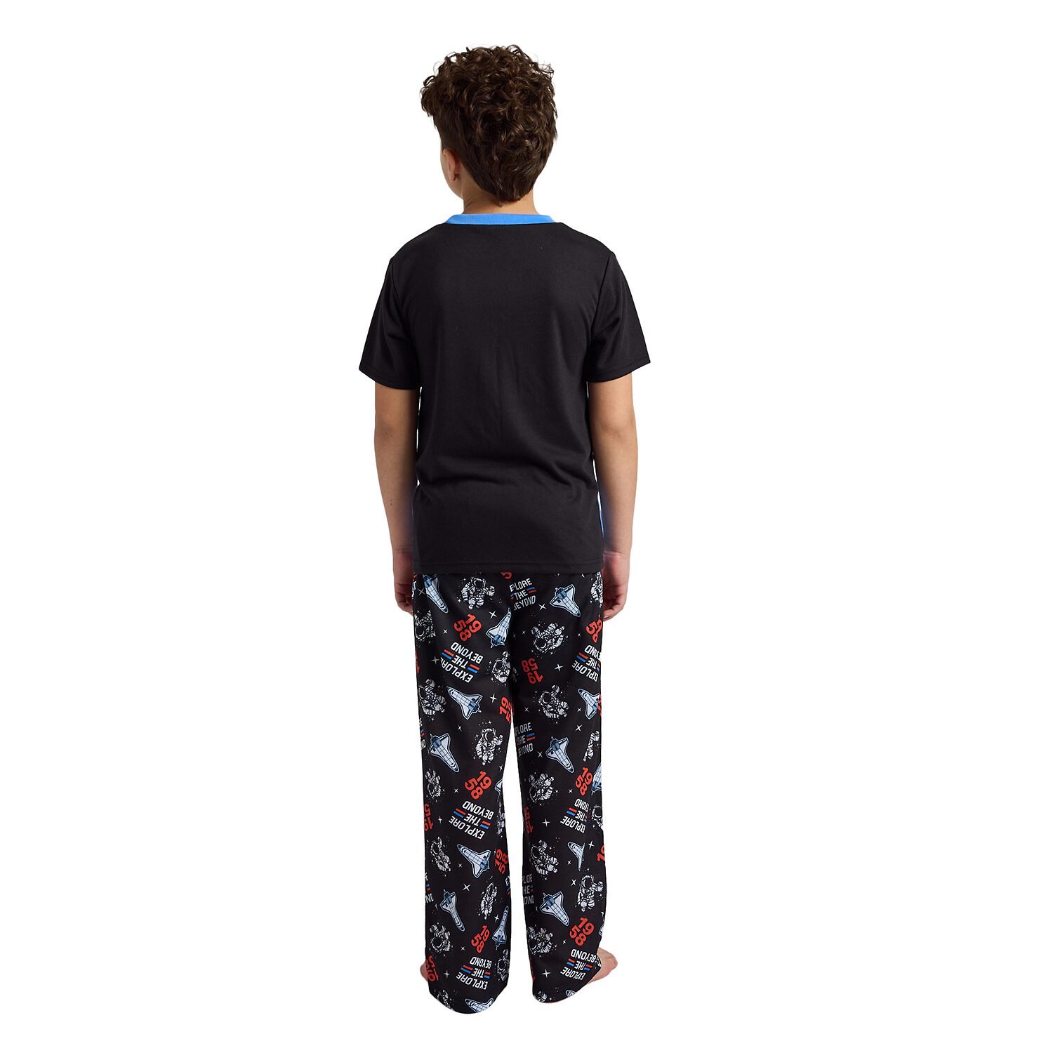 Little & Big Kid Boys NASA Crew Neck Short Sleeve 2-pc. Pajama Set