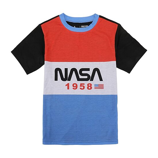 Little & Big Kid Boys NASA Crew Neck Short Sleeve 2-pc. Pajama Set