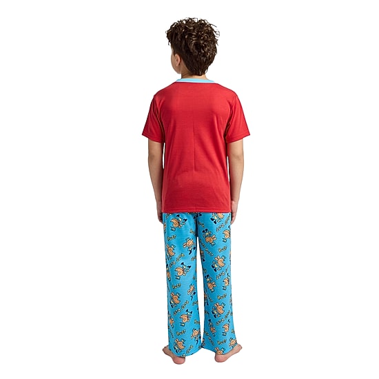 Little & Big Kid Boys Crew Neck Short Sleeve 3-pc. Pajama Set